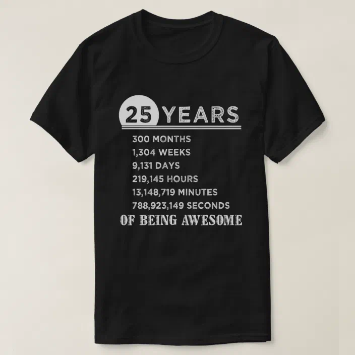 Vintage 1995 Retro Tshirt Twenty Five Birthday Present CUSTOM 25th Birthday T-Shirt Gift 25th Birthday Tee Shirt 25th Bday Gift