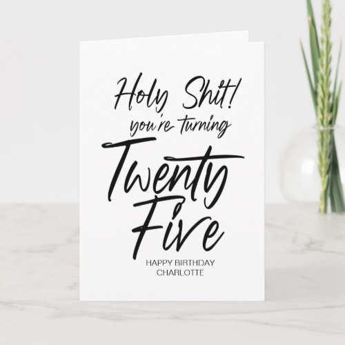 25th Birthday Twenty Fifth Happy Birthday for Her