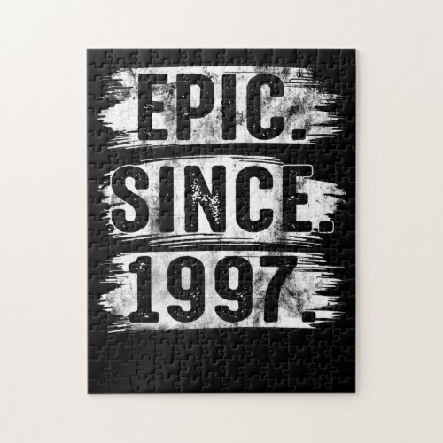 25th Birthday Vintage Epic Since 1997 25 Years Old Jigsaw Puzzle