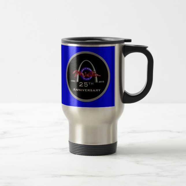 25th Blue Travel Mug (Right)