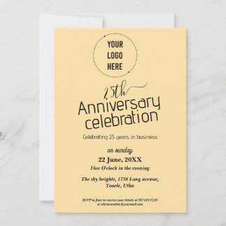 25th company anniversary celebration invitation