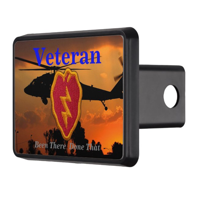 25th ID INF DIV infantry veterans vets patch Hitch Cover (Left)