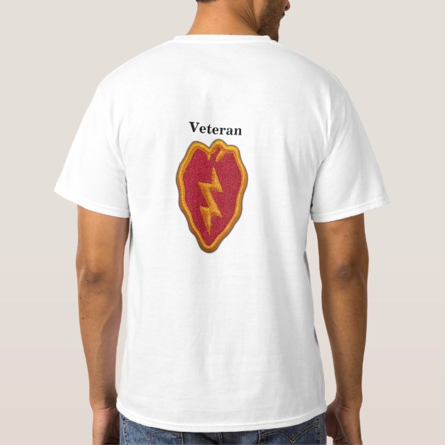 25th ID Infantry Division Veterans Vets LRRP T-Shirt (Back)