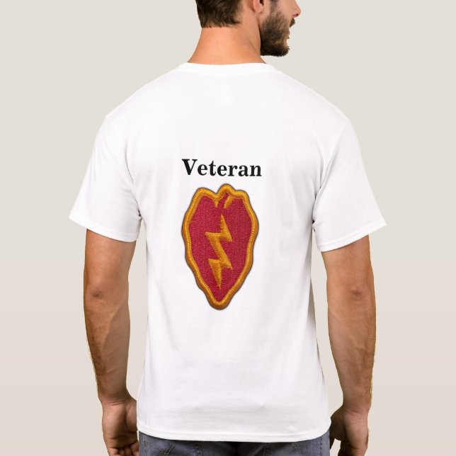 25th ID Infantry Division Veterans Vets LRRP T-Shirt (Back)