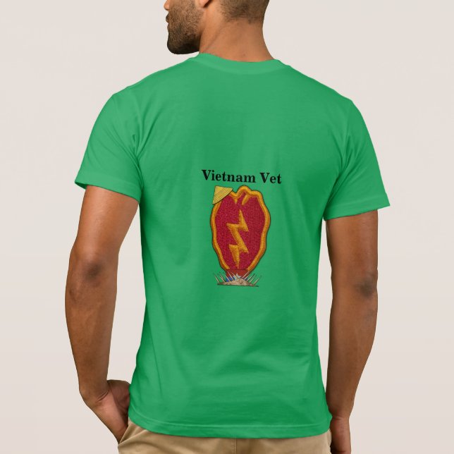 25th ID Infantry Division Veterans Vets LRRPS T-Shirt (Back)