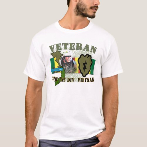 25th Inf Div _ Vietnam wCIB T_Shirt
