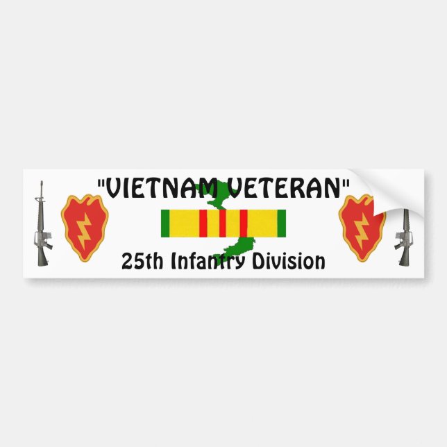 25th Inf Division bumper sticker (Front)