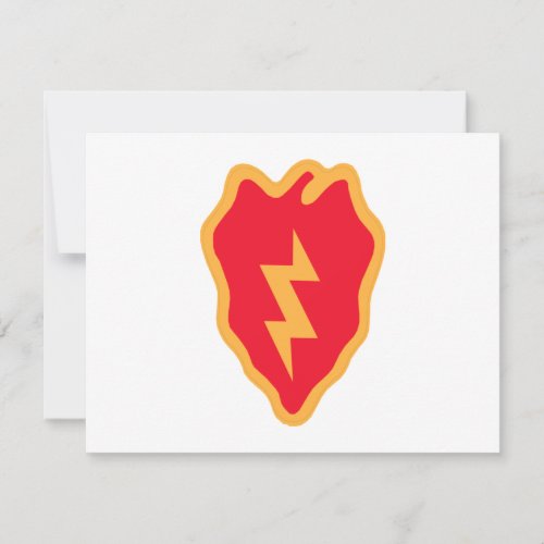 25th Infantry Division Personalized Invitation