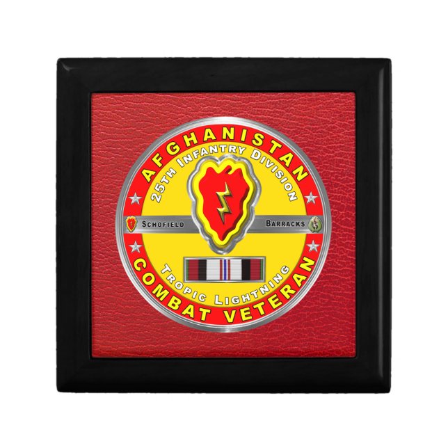 25th Infantry Division Afghanistan Veteran Gift Box (Front)