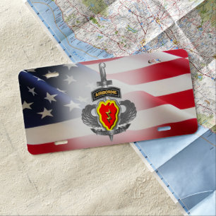 25th Infantry Division “Afghanistan Veteran" License Plate