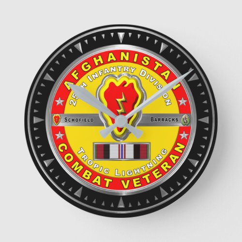 25th Infantry Division Afghanistan Veteran Round Clock