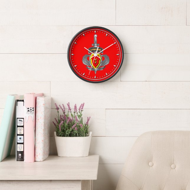 25th Infantry Division Airborne Veteran Clock (Reading Room)