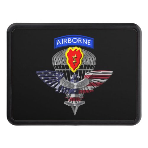 25th Infantry Division Airborne Veteran Hitch Cover