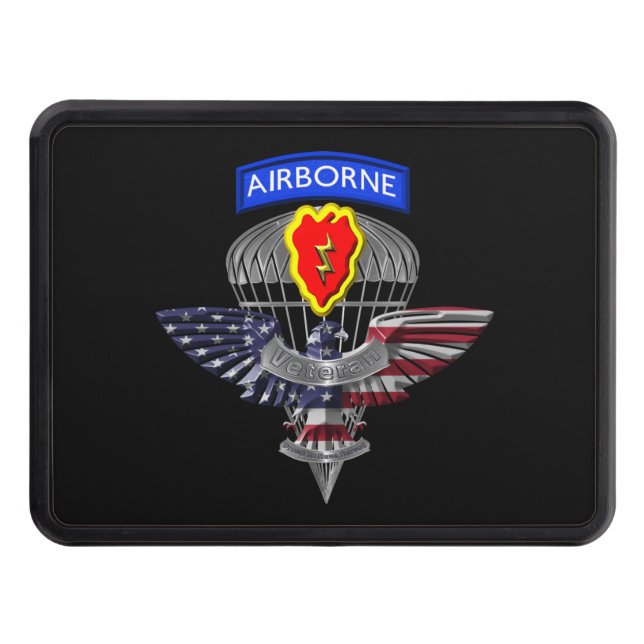 25th Infantry Division (Airborne) Veteran Hitch Cover (Front)