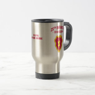 25th Infantry Division Badge Customizable Travel Mug