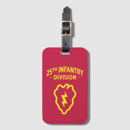 25th Infantry Division Badge Luggage Tag