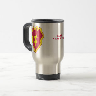 25th Infantry Division Badge - Personalized Travel Mug