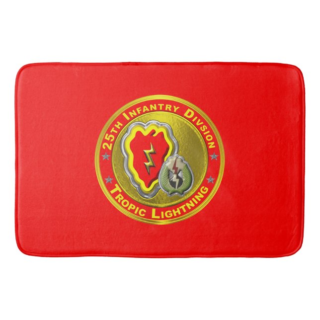 25th Infantry Division  Bath Mat (Front)