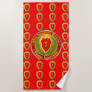 25th Infantry Division  Beach Towel