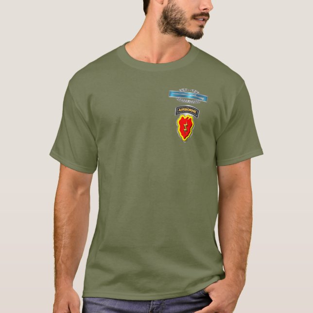 25th Infantry Division CIB  T-Shirt (Front)