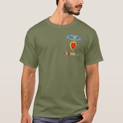 25th Infantry Division CIB Vietnam  T_Shirt