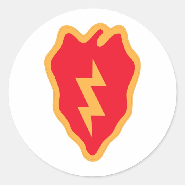 25th Infantry Division Classic Round Sticker (Front)