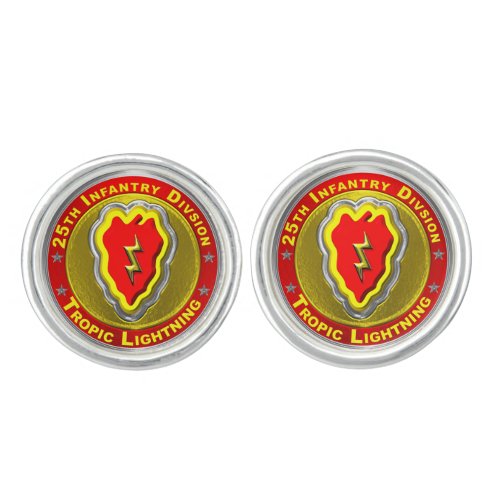 25th Infantry Division  Cufflinks