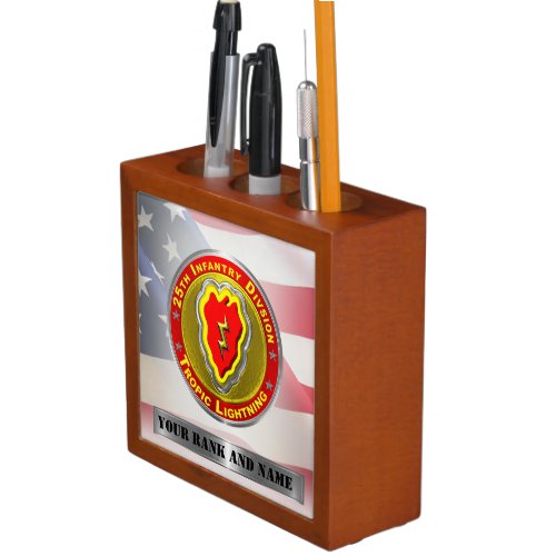 25th Infantry Division Desk Organizer