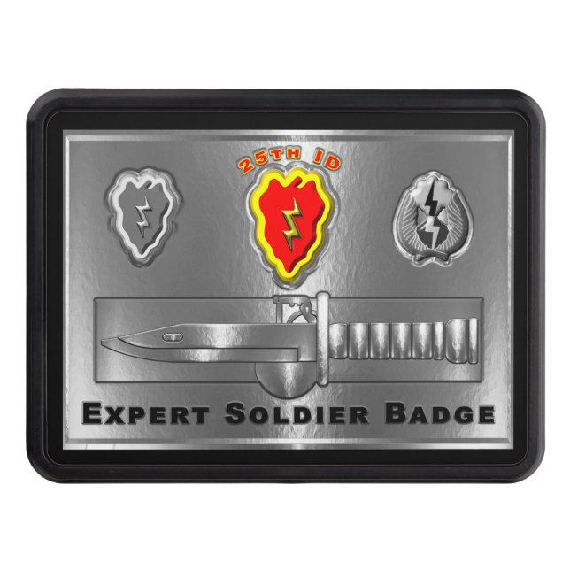 25th Infantry Division “Expert Soldier Badge” Hitch Cover (Front)