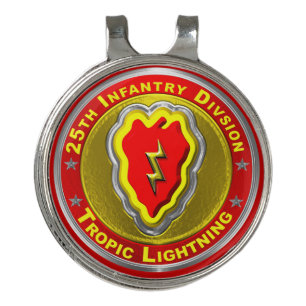 25th Infantry Division  Golf Hat Clip