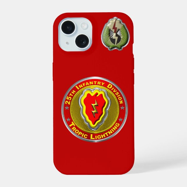 25th Infantry Division  Iphone Case (Back)