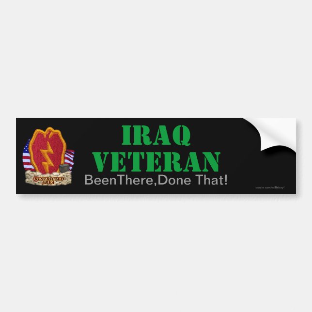 25th infantry division iraq vets bumper stickers (Front)
