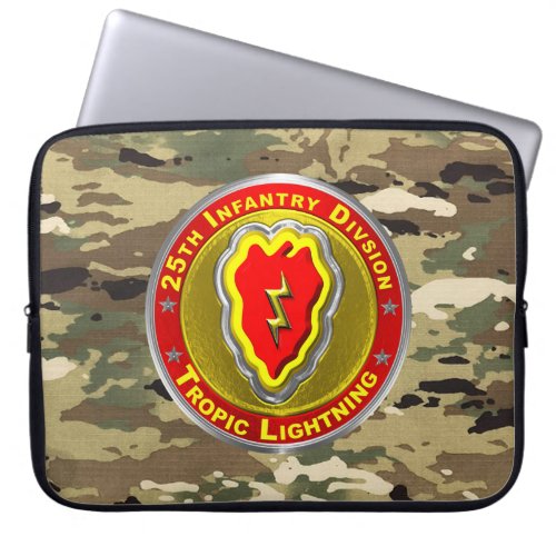 25th Infantry Division  Laptop Sleeve