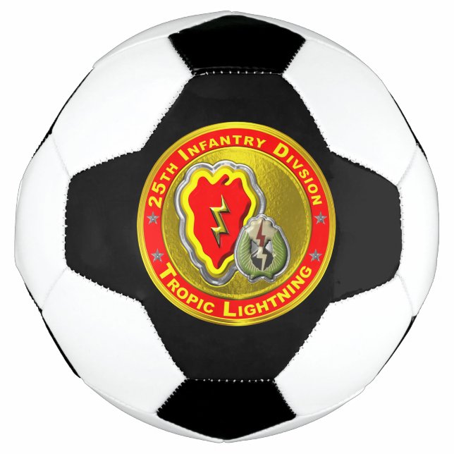 25th Infantry Division  LOWER PRICE Soccer Ball (Front)