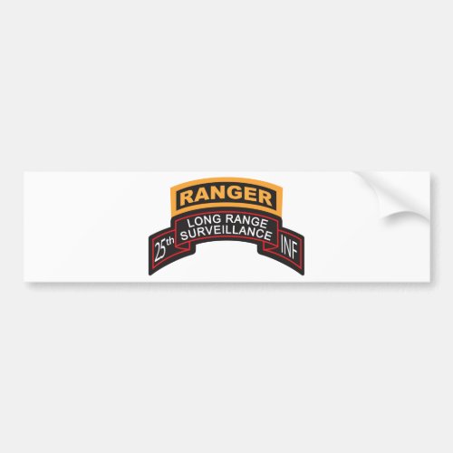 25th Infantry Division LRS Scroll Ranger Tab Bumper Sticker