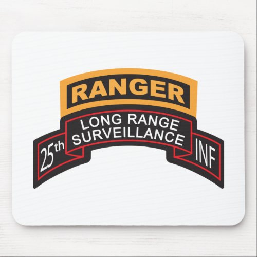 25th Infantry Division LRS Scroll Ranger Tab Mouse Pad