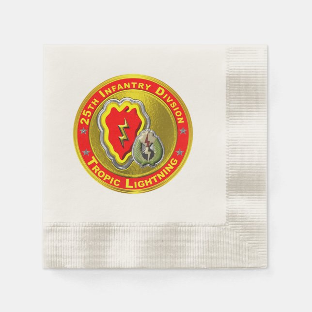25th Infantry Division  Napkins (Front)