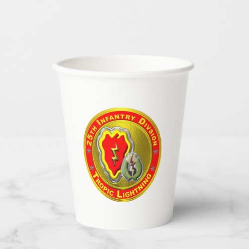 25th Infantry Division  Paper Cups