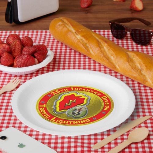 25th Infantry Division  Paper Plates