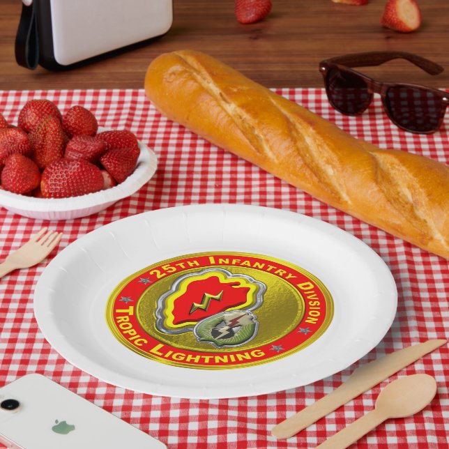 25th Infantry Division  Paper Plates (Picnic)