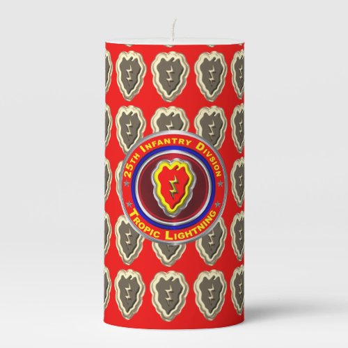 25th Infantry Division  Pillar Candle