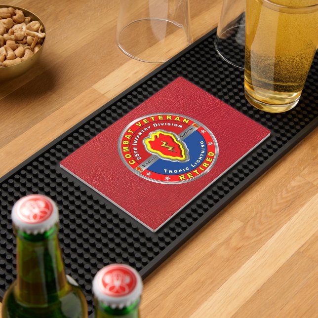 25th Infantry Division Retired Veteran Bar Mat (Insitu (Bar 2))