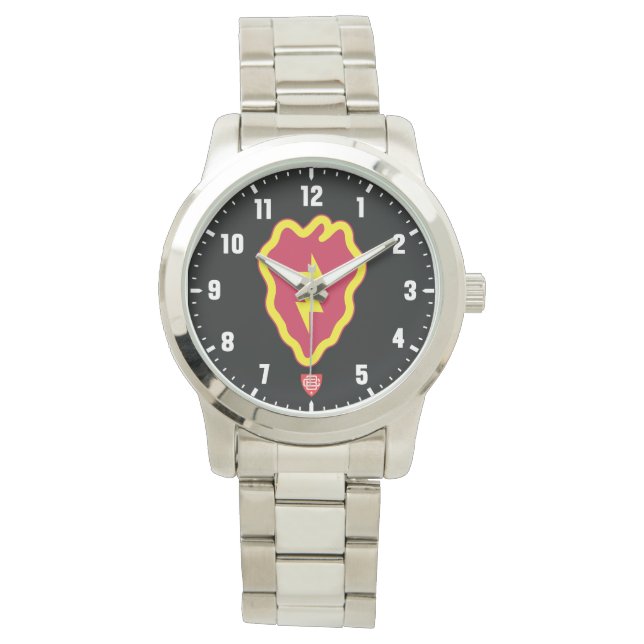 25th Infantry Division Stainless Steel Watch (Front)