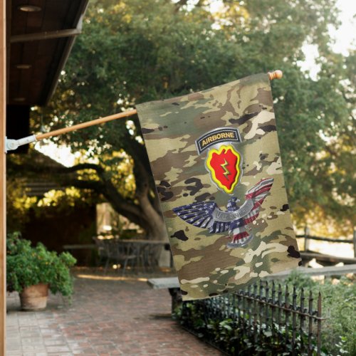 25th Infantry Division Tropic Lightning Airborne House Flag