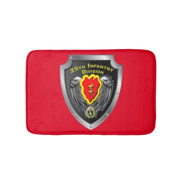 25th Infantry Division “Tropic Lightning” Bath Mat (Front)
