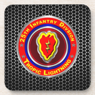25th Infantry Division Tropic Lightning Beverage Coaster