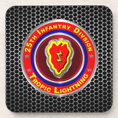 25th Infantry Division Tropic Lightning Beverage Coaster