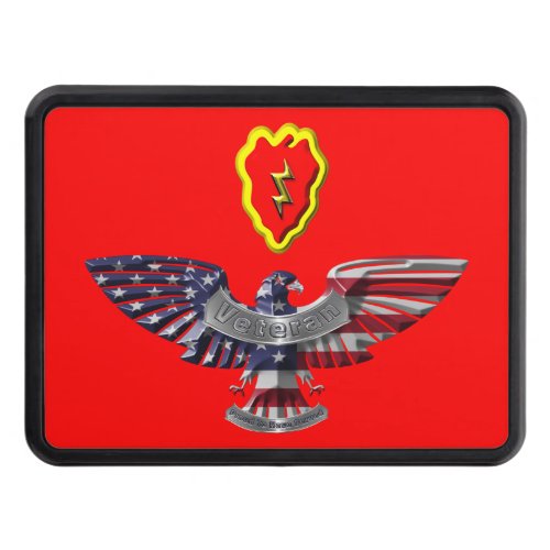 25th Infantry Division Tropic Lightning Colors  Hitch Cover