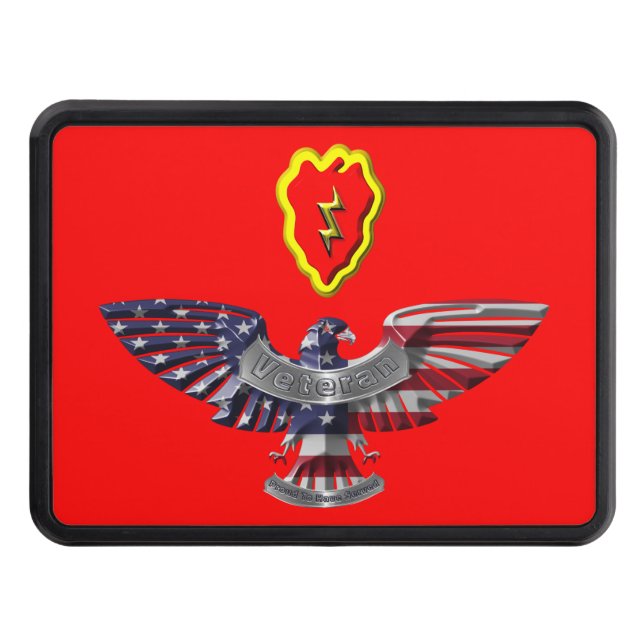 25th Infantry Division “Tropic Lightning” Colors  Hitch Cover (Front)