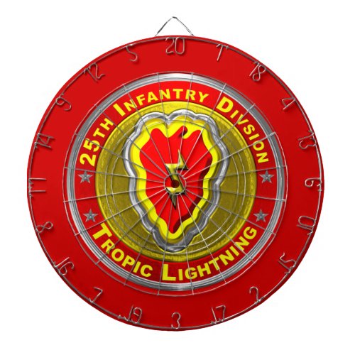 25th Infantry Division Tropic Lightning Dart Board